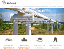 Tablet Screenshot of ecopipe.com